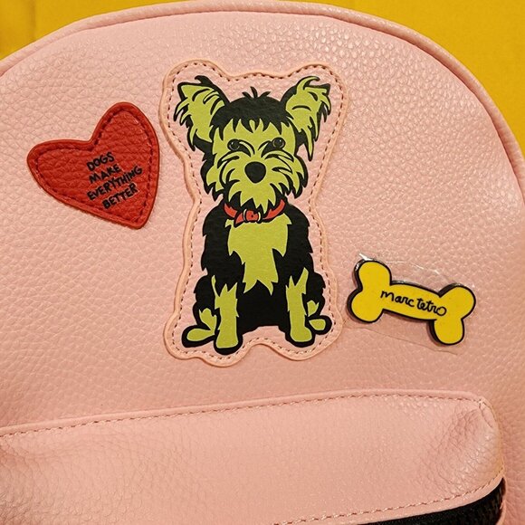 Marc Tetro 3 Piece Set Yorkshire Terrier Mini Backpack Wallet Cardholder NEW main image 15